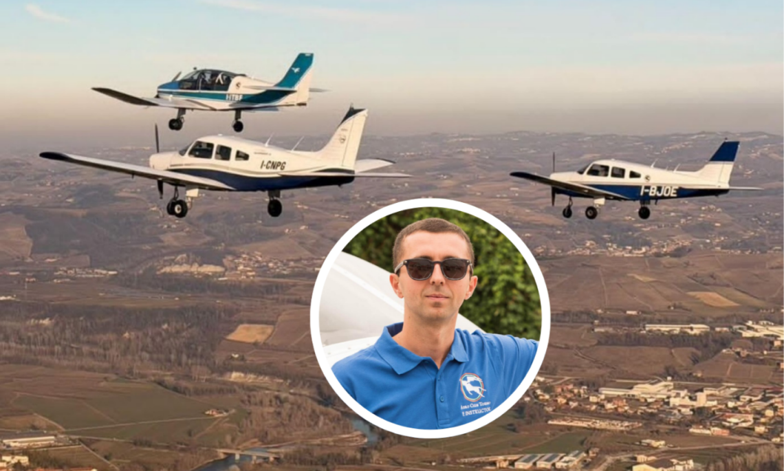 Gianmaria e la pattuglia "Toro" in volo su Mondov&igrave;: ecco i bellissimi scatti dal cielo