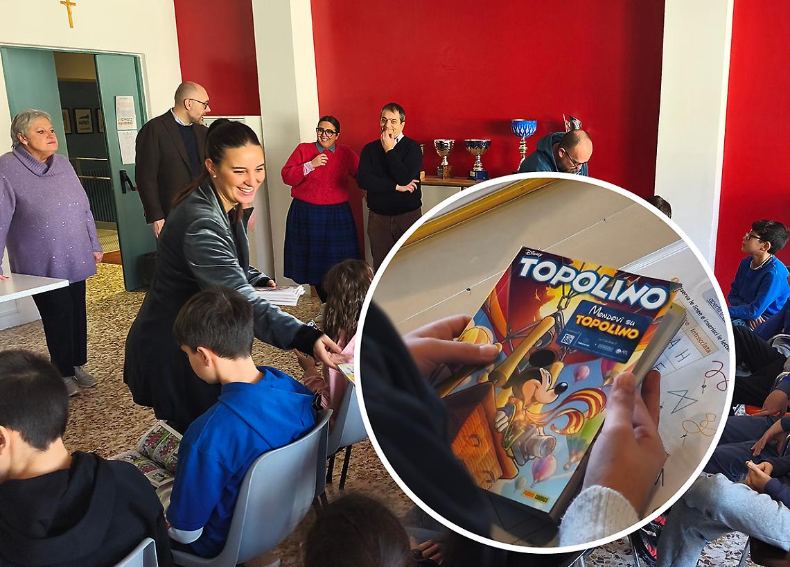 &laquo;Guarda, siamo su "Topolino"!&raquo;: la citt&agrave; in un fumetto. Il Comune regala il giornaletto alle scuole