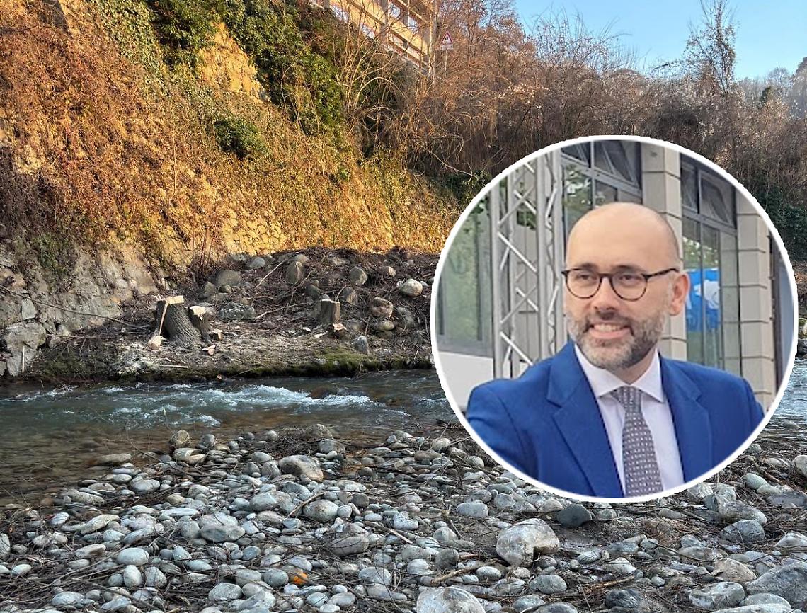 Ripulito il tratto del torrente dietro l'ITIS: &laquo;Avanti con la messa in sicurezza&raquo;