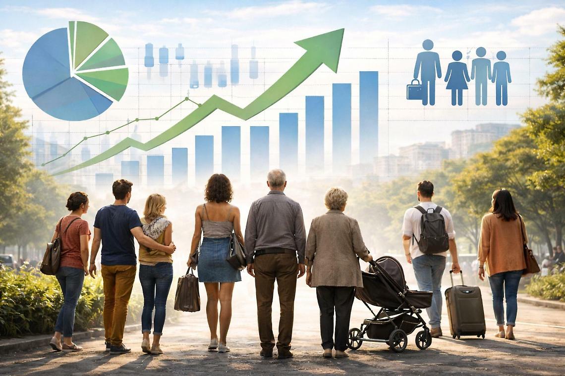 Nel 2025 cresce la popolazione, ma non grazie alle culle