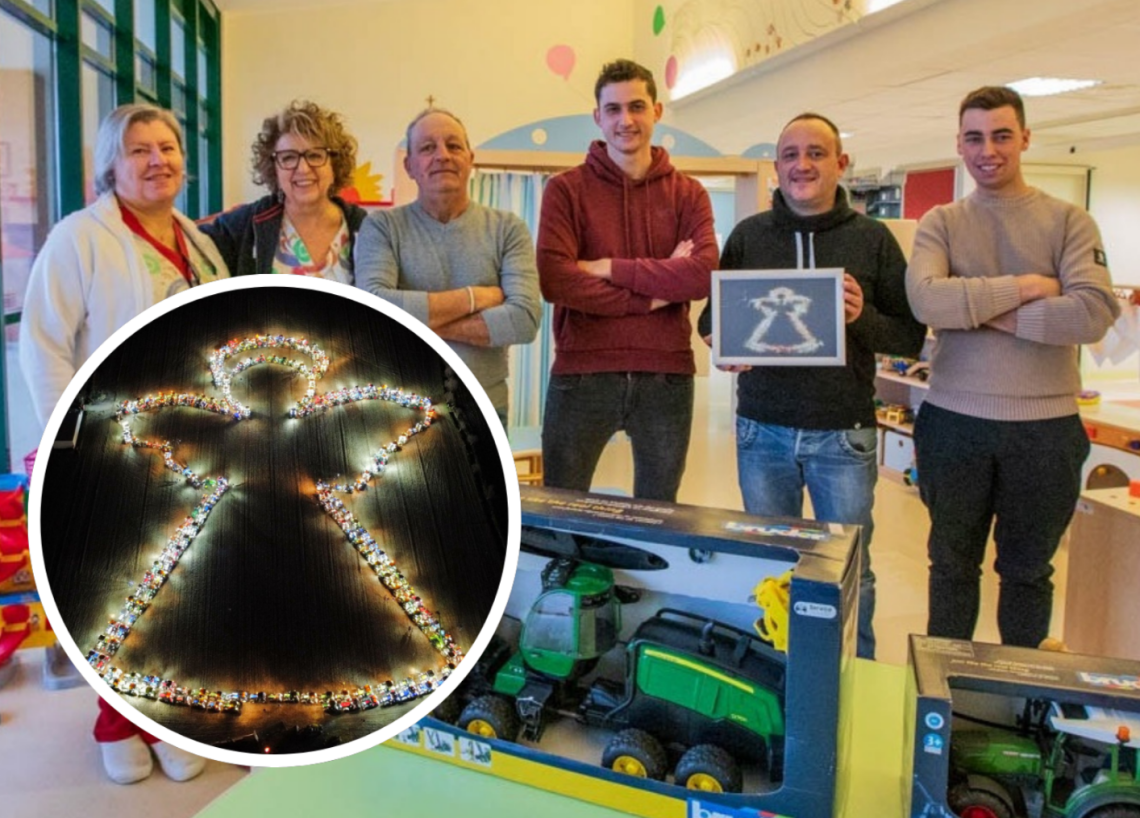 Dall&rsquo;angelo di trattori al sorriso dei bimbi: donati 2.500 euro alla Pediatria