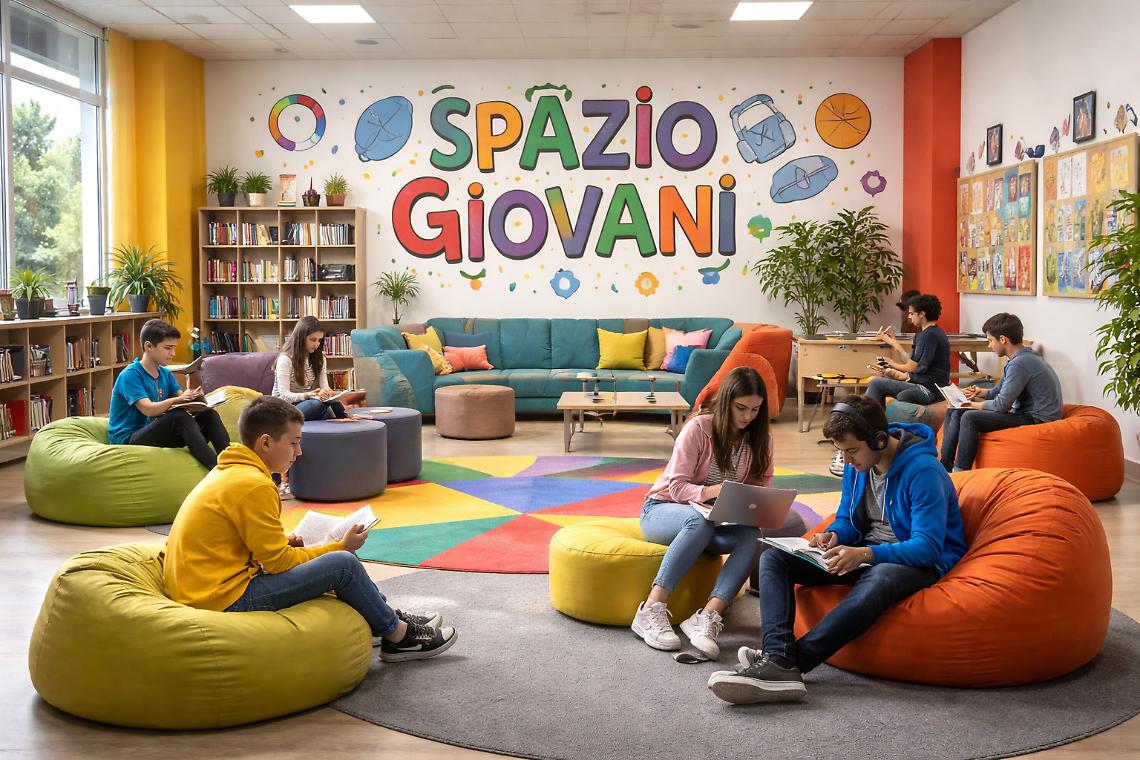 Uno spazio per i giovani dove giocare, studiare o leggere: "C'entro anch'io"