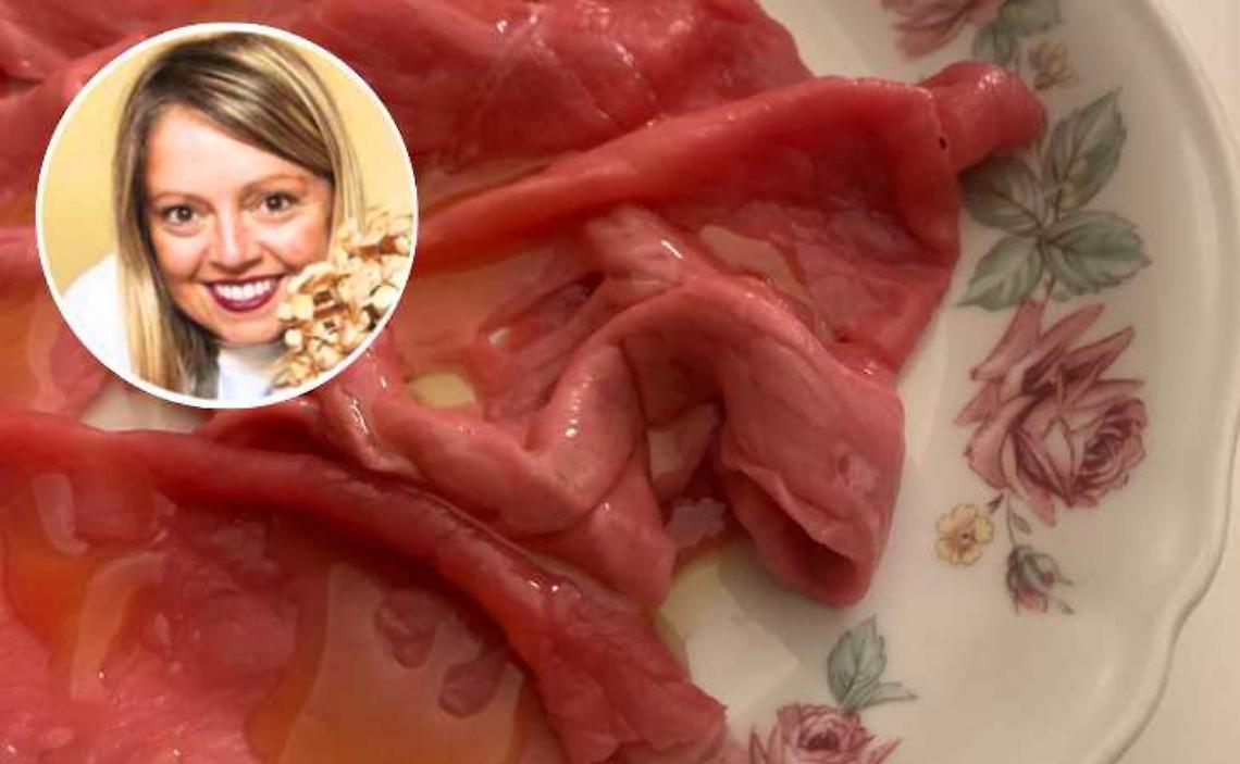 Carne cruda con olio al limone e arancia