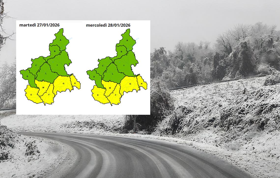 METEO - Allerta gialla per neve tra stasera e domani