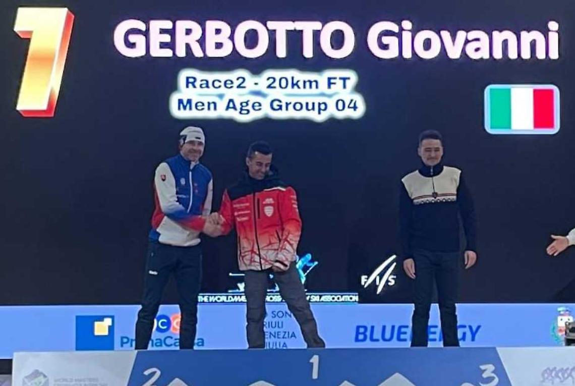 Gerbotto vola sulla neve mondiale: oro iridato ai Mondiali Master