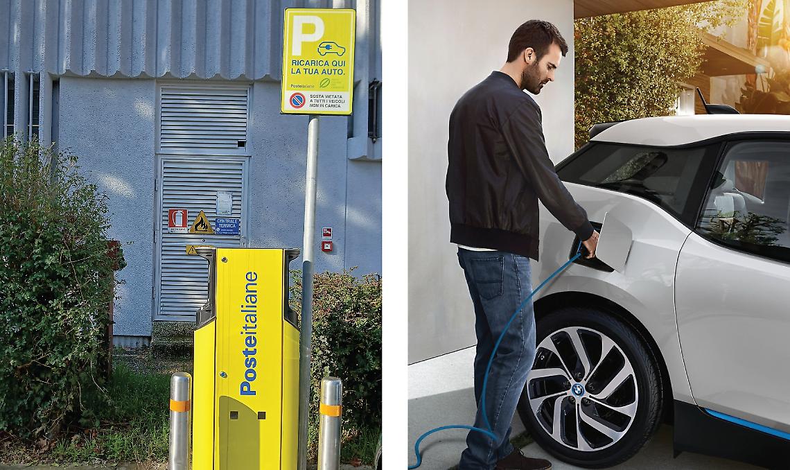 Nuove colonnine di ricarica elettrica grazie alle&hellip; Poste
