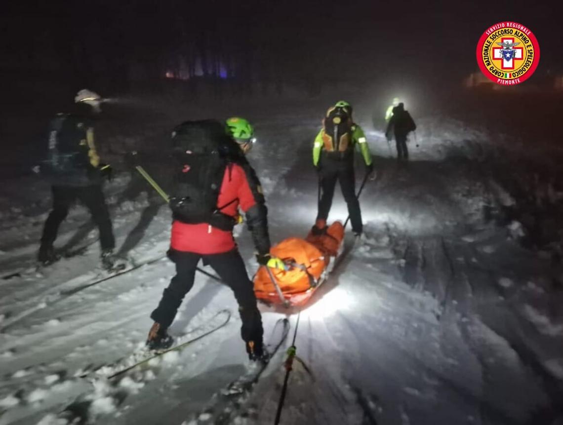 Scialpinista infortunato sul Monte Estelletta, intervento del Soccorso alpino