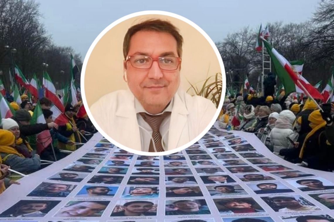   Il medico-attivista cuneese a Berlino, tra 100 mila manifestanti per la libert&agrave; dell&rsquo;Iran