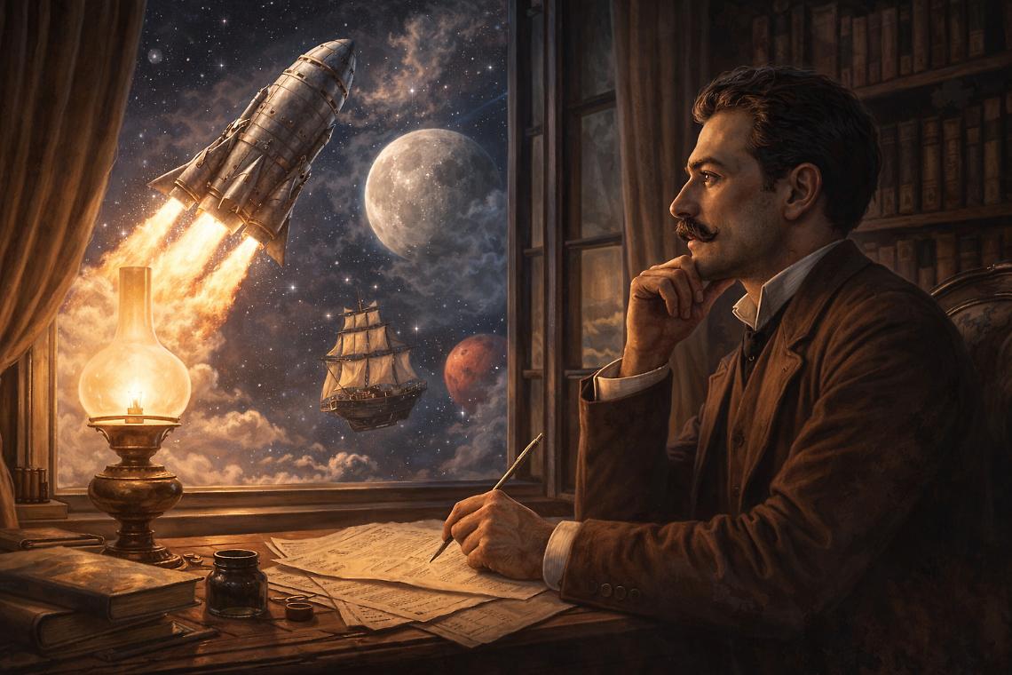 Emilio Salgari alla conquista della Luna