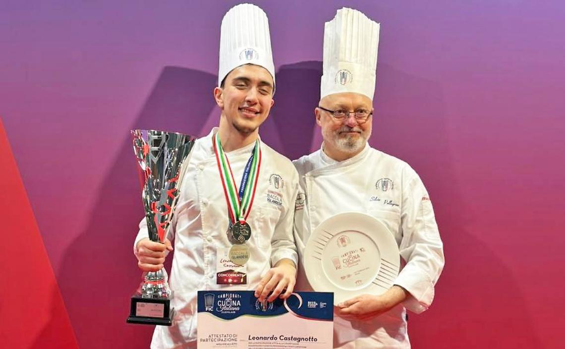 Campionati della Cucina Italiana: straordinaria medaglia d&rsquo;argento per Leonardo