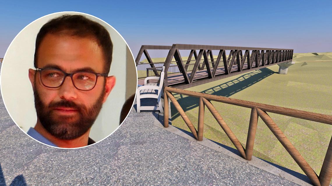 Una passerella sospesa sul Pesio: prende forma la nuova ciclopedonale verso il centro