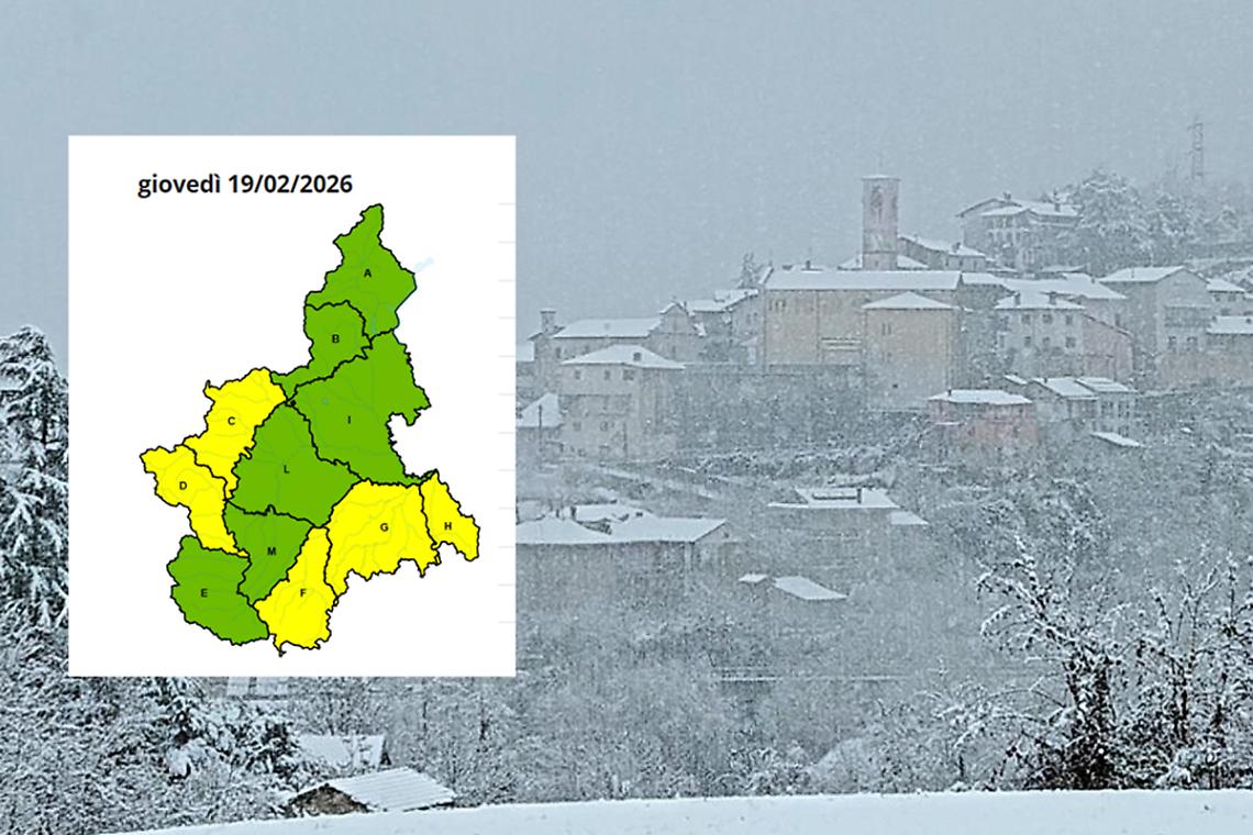 Precipitazioni nella notte, ARPA dirama "allerta gialla": potrebbe addirittura tornare un po' di neve