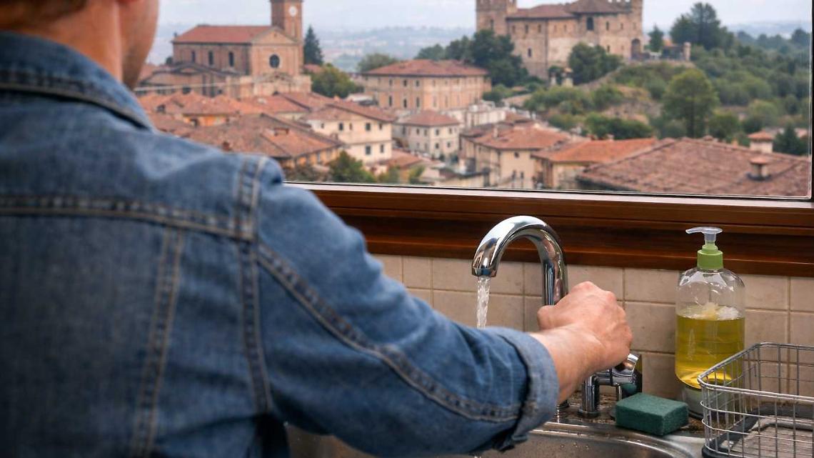 Un guasto nel paese vicino e l'acqua s'interrompe in tutto il Comune