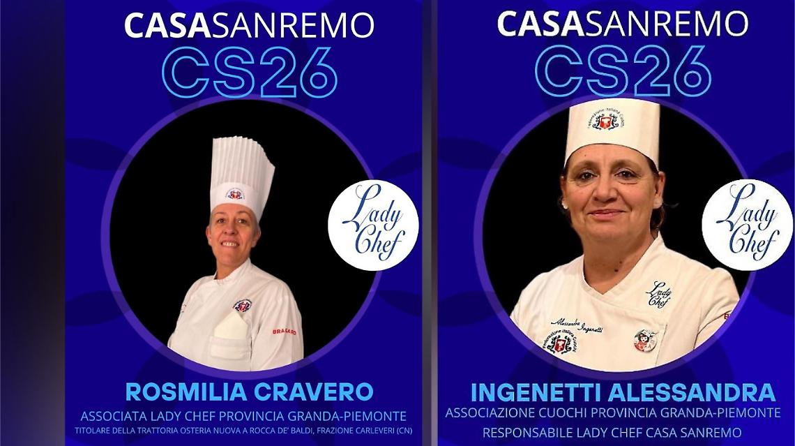 Le Lady Chef protagoniste a Casa Sanremo: anche il Monregalese ai fornelli del Festival