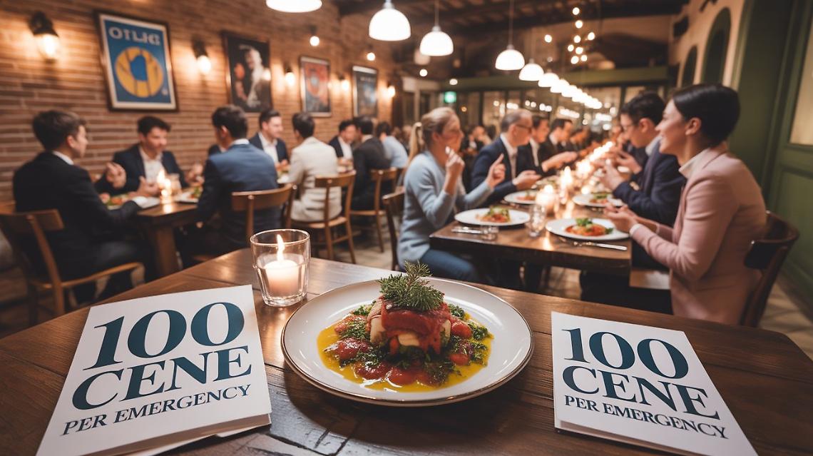100 Cene per la solidariet&agrave;: l&rsquo;11 marzo una serata che unisce il gusto e l'umanit&agrave;