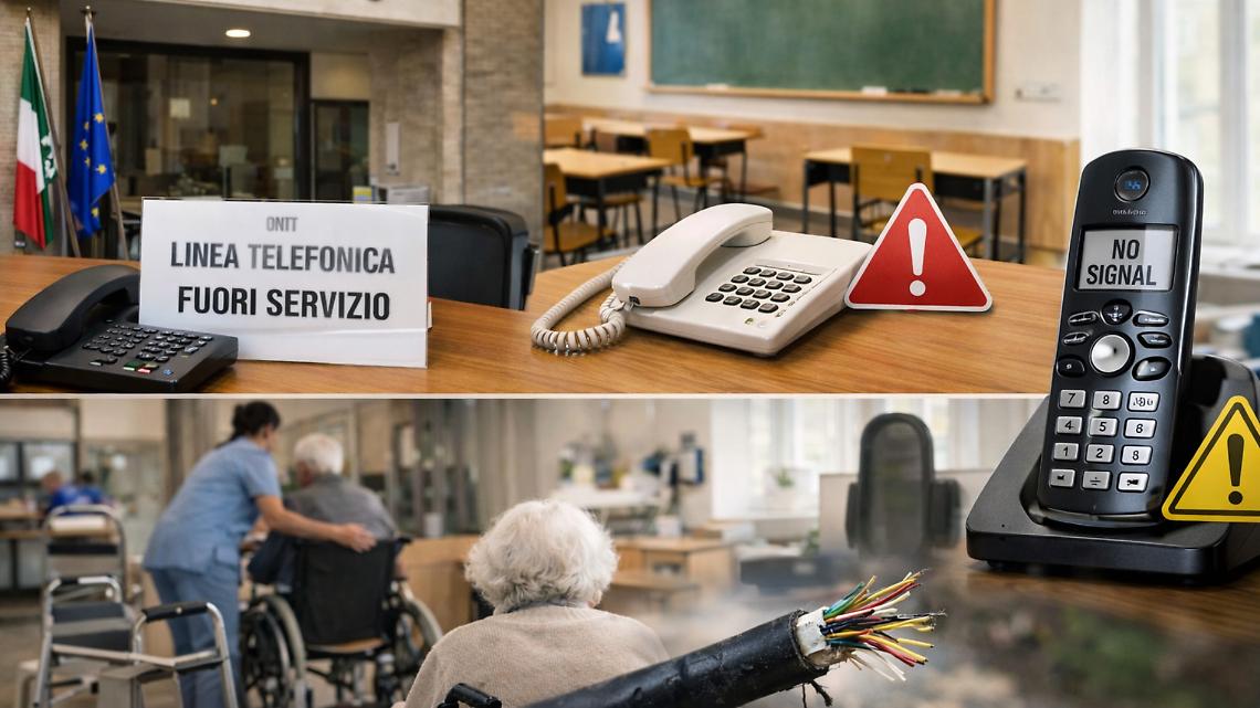 Disservizi telefonici: Comune, scuole e casa di riposo senza linea