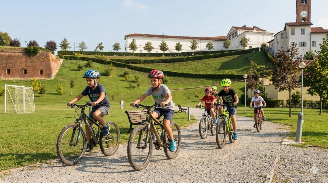 Caschetto allacciato e bici in ordine: chi vuole imparare ad andare in mountainbike? 