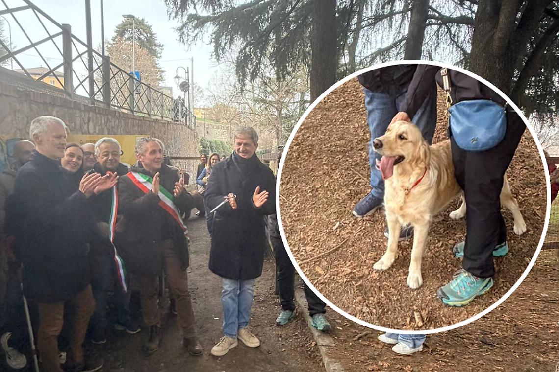 Il Comune mise in palio 20 mila euro e i cittadini scelsero di fare l'area cani: ora &egrave; aperta