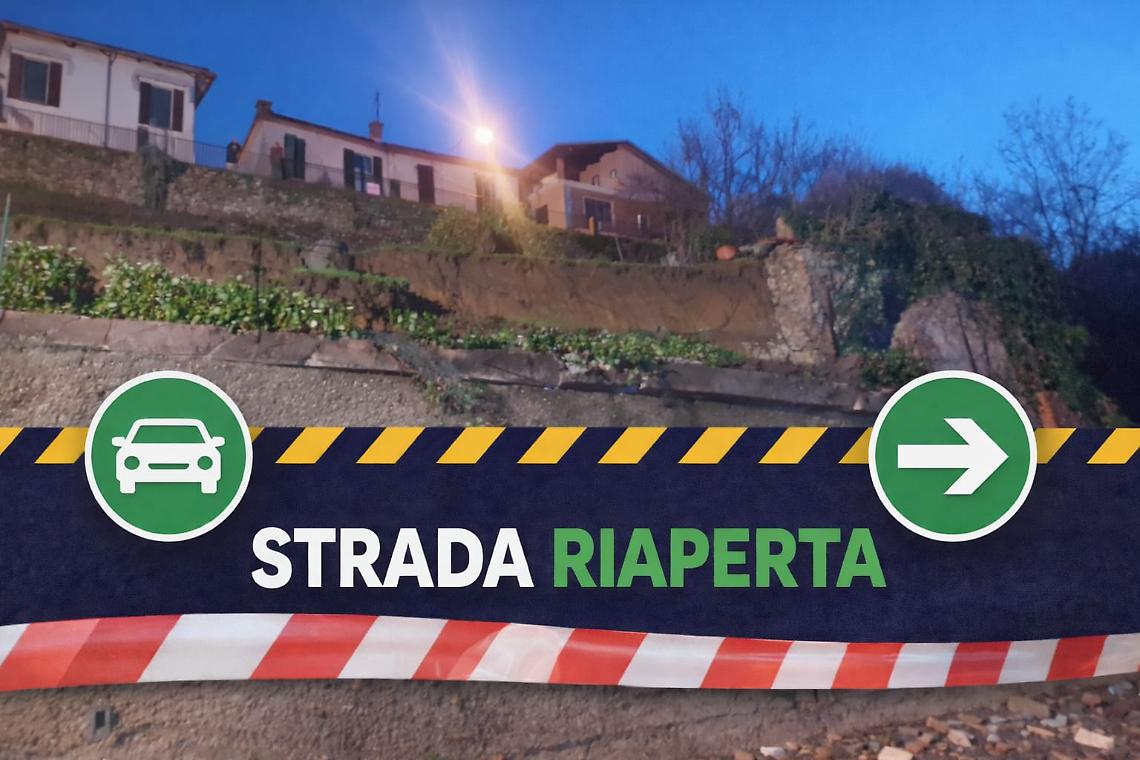 Riaperta la Provinciale: traffico a senso unico alternato dopo la frana