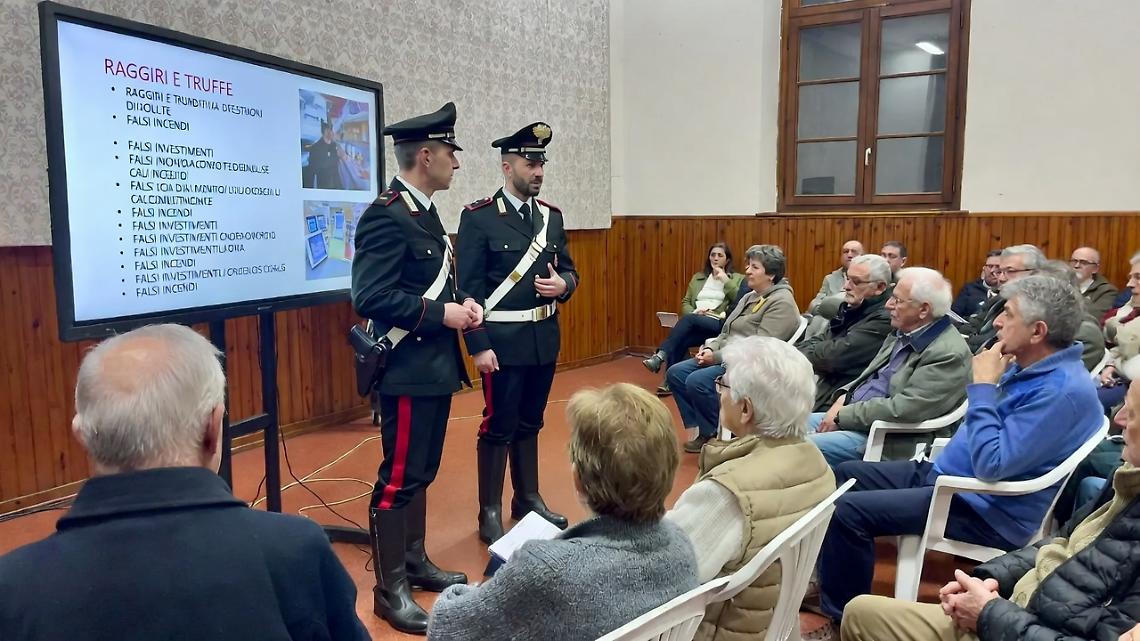 Crescono truffe e raggiri: un incontro con i Carabinieri, per imparare a difendersi