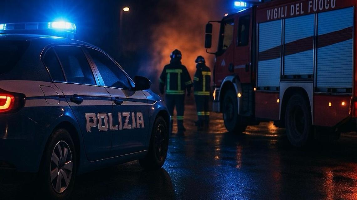 Auto a fuoco nelle campagne: rinvenuto all'interno il cadavere di una donna
