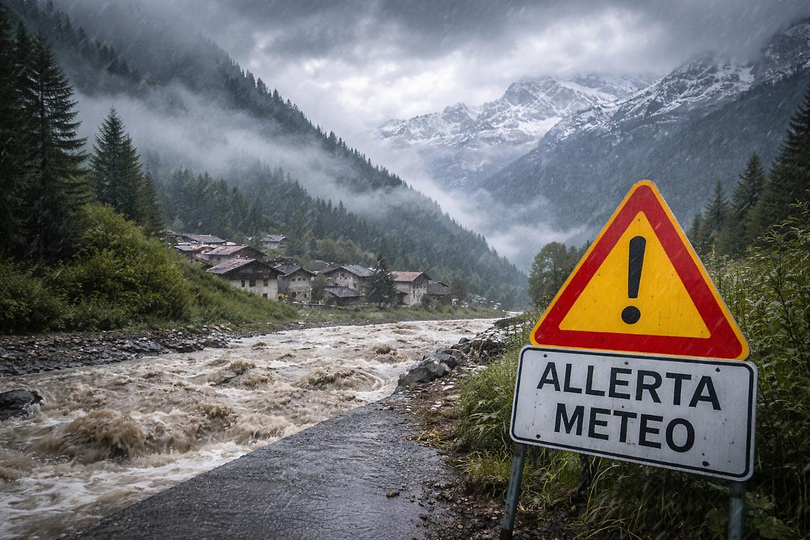 Il maltempo torna a colpire il Piemonte: scatta l&rsquo;allerta gialla su gran parte della regione