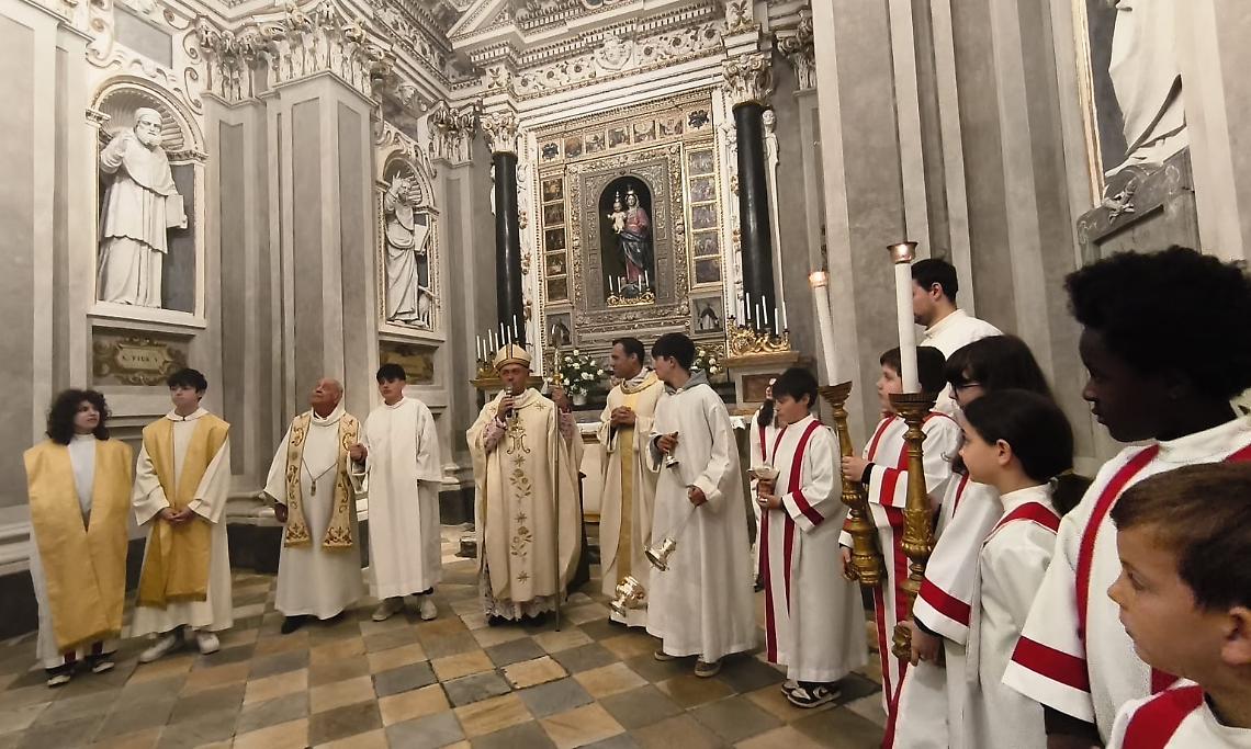 Inaugurazione con il vescovo: dopo il restauro, la cappella del Rosario torna a splendere