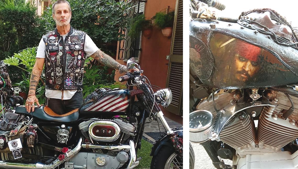 Una Harley Davidson &ldquo;Pirati dei Caraibi&rdquo; Johnny Depp