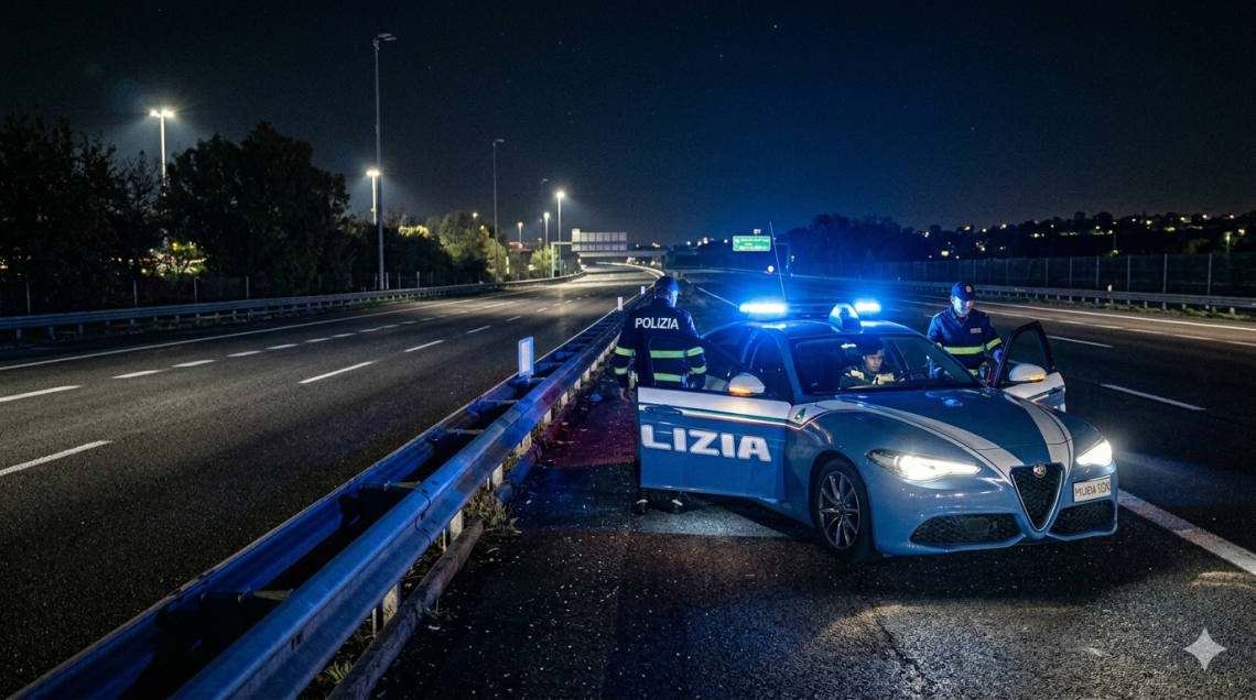 46enne trovato morto a fianco all'auto, sull'autostrada: indaga la Polizia