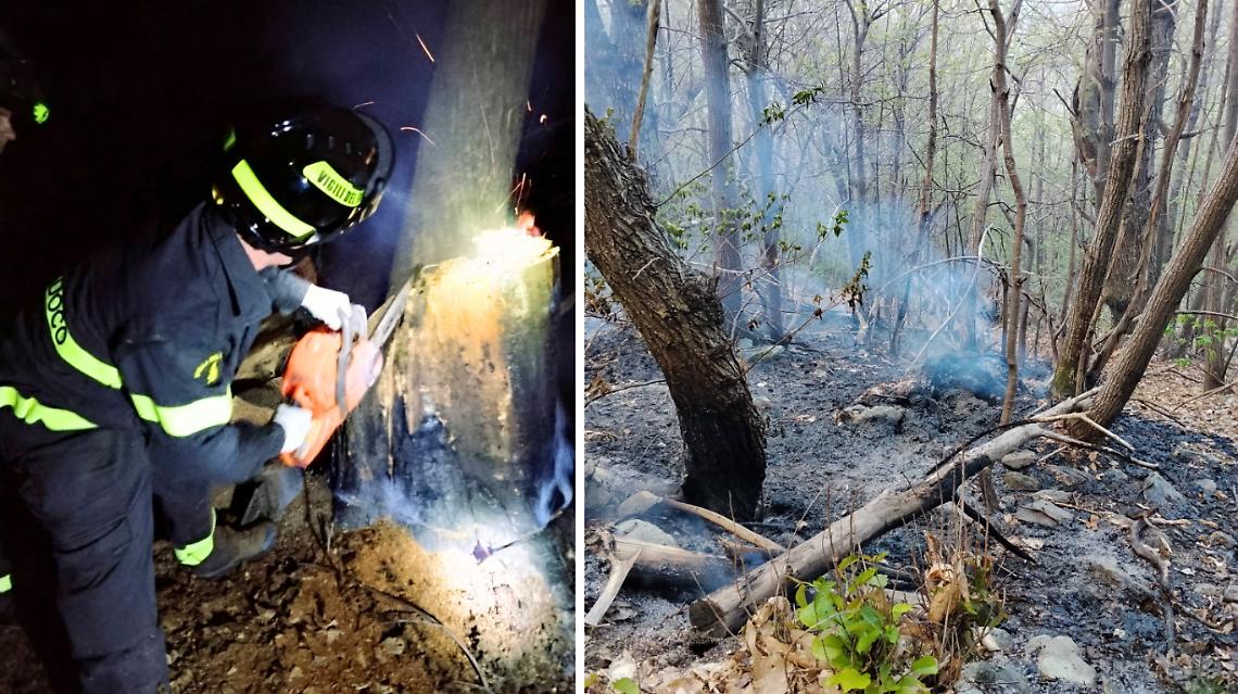 Giornata di incendi nei nostri boschi, l'ultimo ad Ormea