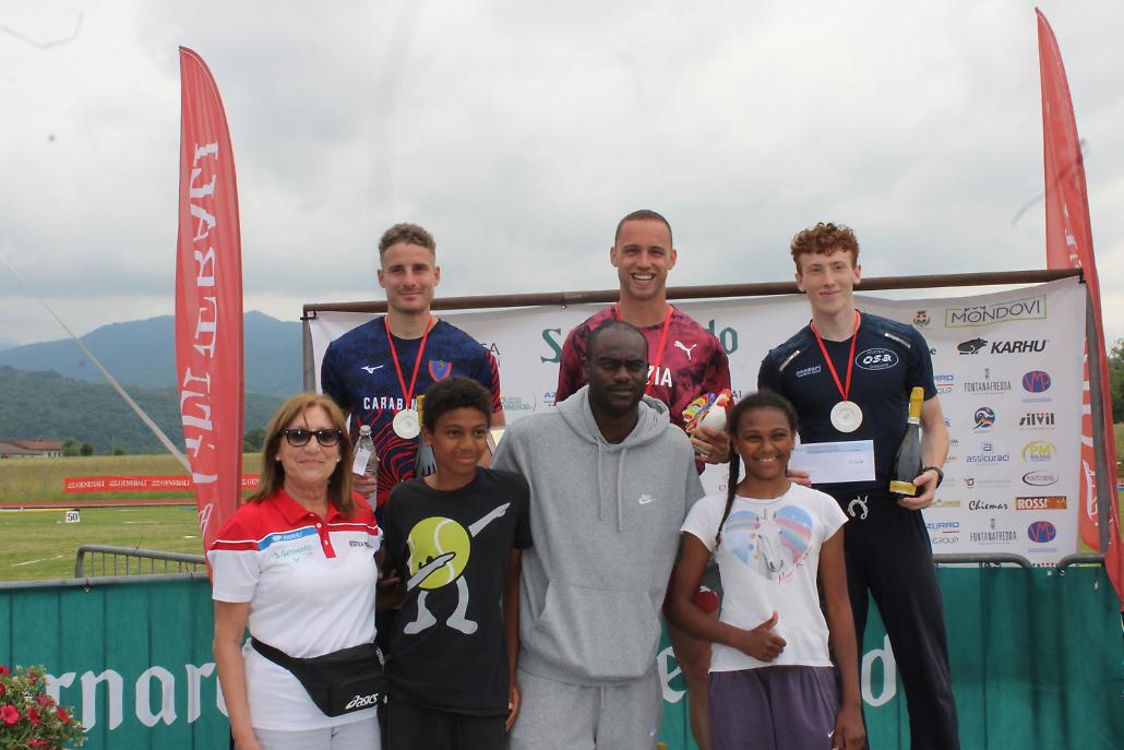 Memorial Fantoni Ceccarelli podio 100 m - Foto Ufficio stampa Atl. Mondov&igrave;