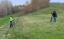 "Landandè": riprese tv sul sentiero monregalese con il campione di mtb
