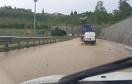 Nubifragio tra Niella, Briaglia e San Michele. Allagata anche l’Autostrada A6