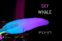 Una balena gigante “made in Bene Vagienna” nuota nel cielo di Cesenatico