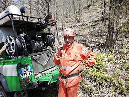 Domate le fiamme nell'incendio boschivo a Chiusa Pesio
