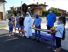 A San Grato di Piozzo, presentata la panchina viola "della gentilezza"