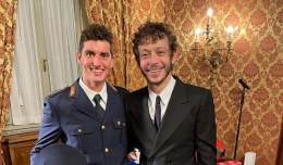 Matteo Cavallo al Quirinale da Mattarella con Valentino Rossi e Toni Cairoli