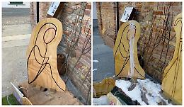 Vandali danneggiano le sagome del presepe di Piozzo, davanti alla parrocchiale
