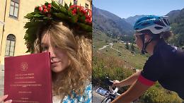 Marta, la doglianese che si è laureata sul cicloturismo