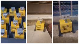 I Wall-E dell'artista misterioso tra le strade di Farigliano, per "lanciare" Spazzamondo