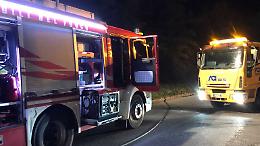 Auto fuori strada nella notte a Peveragno