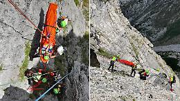 Chiusa Pesio, il Soccorso Alpino si esercita sul sentiero Sordella