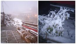 Murazzano si sveglia "imbiancata": ecco la prima nevicata della stagione in Langa