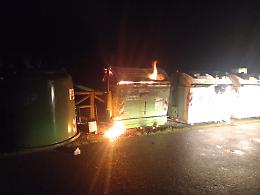 Camerana, intervento nella notte per un cassonetto dei rifiuti in fiamme