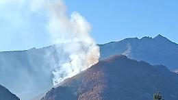 Incendio boschivo a Garessio in località Trappa