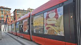 La Città di Mondovì sui tram di Nizza