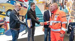Filippo Dapino premiato dall'Anpas