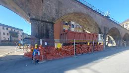 Ceva: in dirittura di arrivo i lavori di sistemazione delle arcate del ponte ferroviario in piazza Cappuccini