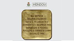 Spostata in Sala "Scimè" l'inaugurazione della "pietra di inciampo" per il partigiano Vincenzo Bellino