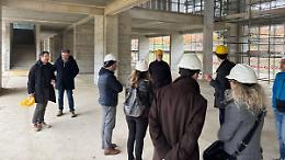 Oggi un sopralluogo tecnico al cantiere del nuovo "Baruffi" in località Polveriera